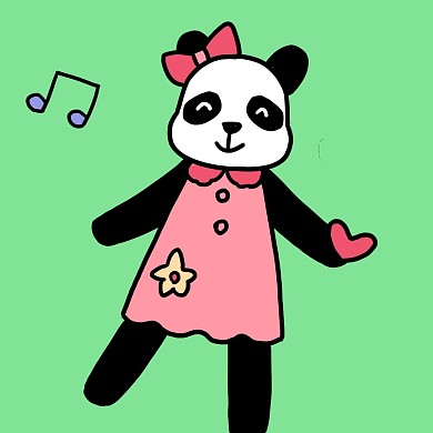 情侣头像女孩熊猫粉色可爱卡通