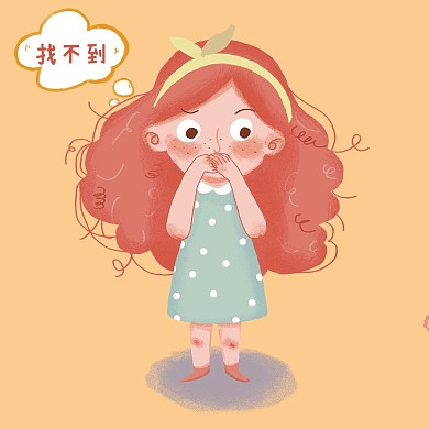 千库编辑原创情侣女孩黄色卡通微信头像
