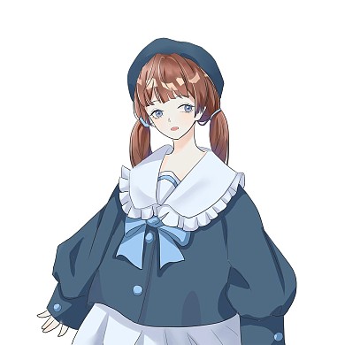 日系唯美校园女生二次元表情包