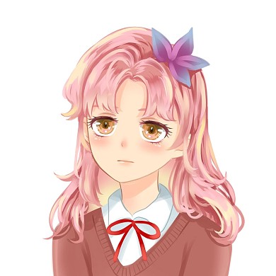 二次元美少女微信头像