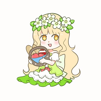 二次元头像立春卡通手绘野餐女孩微信头像