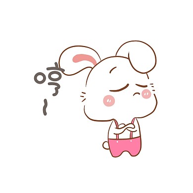 千库编辑原创中秋节小白兔表情包哼插画