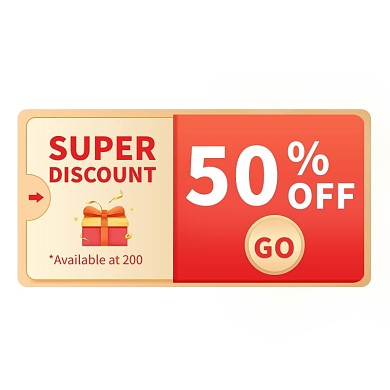 跨境电商优惠券优惠券红色渐变优惠券