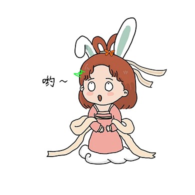 千库编辑原创中秋嫦娥卡通表情包