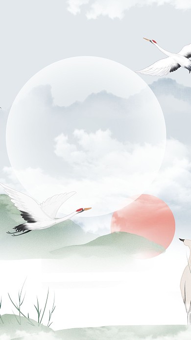 千库编辑原创元素白露云层 芦苇蓝灰色清新