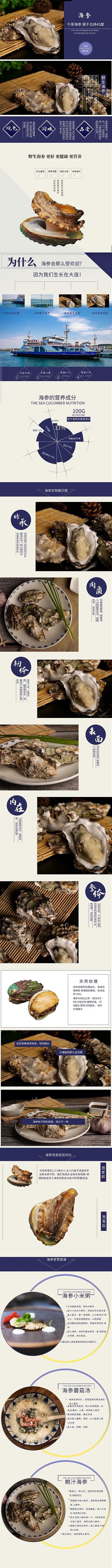 生鲜水产野生美味简约风电商详情页