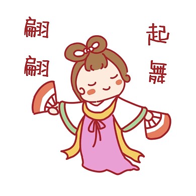 千库编辑原创中秋嫦娥卡通表情包