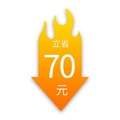 优惠券活动渐变电商通用标签