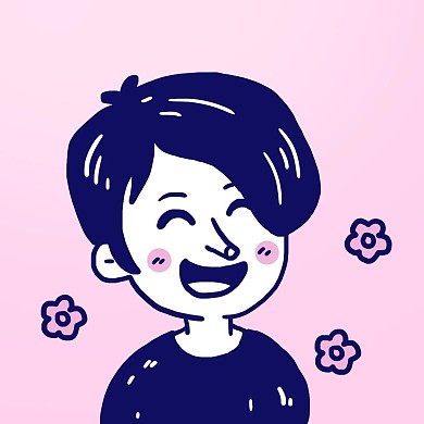 开心男生情侣头像粉蓝色甜蜜微信头像