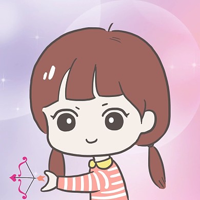 微信头像女孩丘比特粉色卡通微信头像
