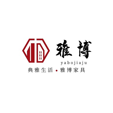 几何红色中式logo