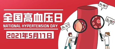 全国高血压日健康卡通公众号首图