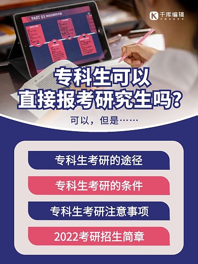 考研相关学习人物紫色几何小红书封面