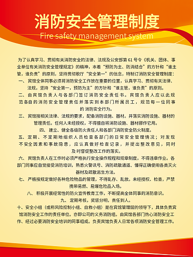 消防安全管理制度图片