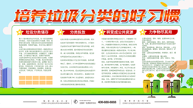生活垃圾分类指导展板