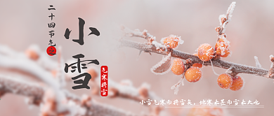 11月22日小雪公众号封面