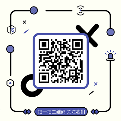 紫色简约科技创意二维码