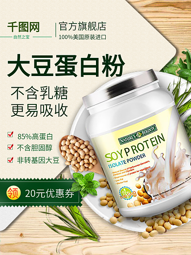 淘宝天猫简约风格医药保健蛋白粉直通车