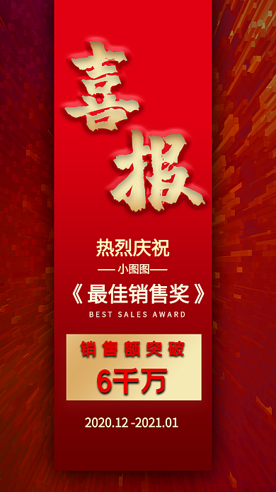 喜报销售手机用图