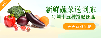 饿了么美团外卖店铺招牌店招蔬菜配送海报