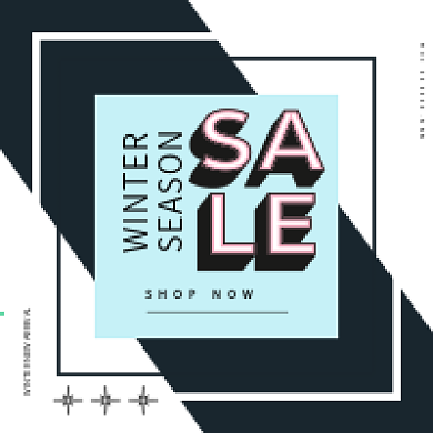 冬季新品优惠促销海报微信公众号配图矢量