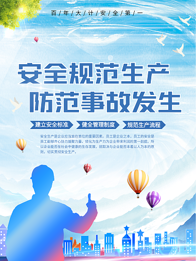 安全生产公益海报