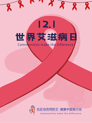世界艾滋病日宣传海报