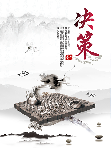 企业文化海报-决策