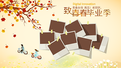 文艺致青春毕业照片墙