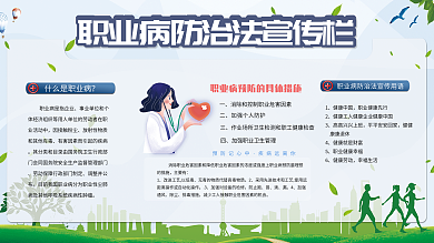 职业病宣传周公益展板