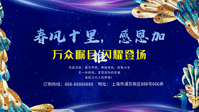 高端地产开盘展架展板