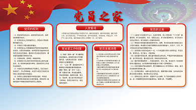 党建党员之家内容展板