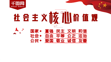 社会主义核心价值观党建展板