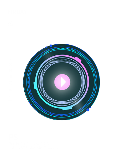 科技极坐标设计海报