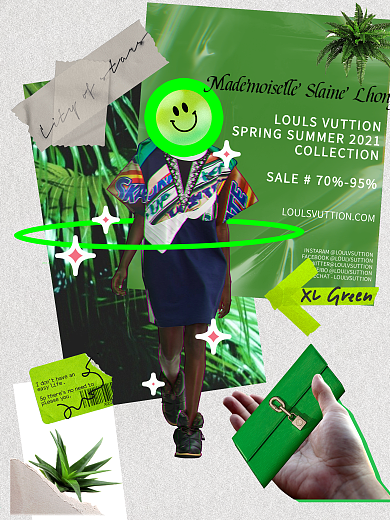 服装品牌春夏促销海报拼贴艺术时尚创意海报