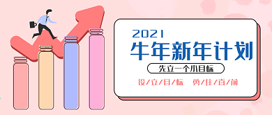 2021牛年新年计划目标公众号封面