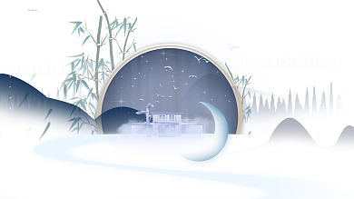 原创简约地产展板