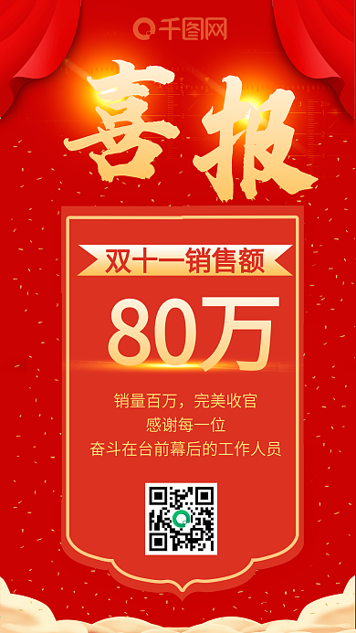 销售喜报手机用图