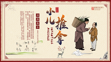 中医小儿推拿宣传展板