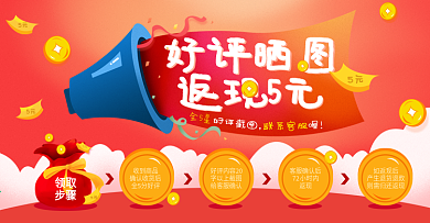 好评返现优惠券