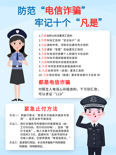 防电信诈骗图片