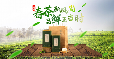 春茶节春季上新铁观音绿茶茶叶海报