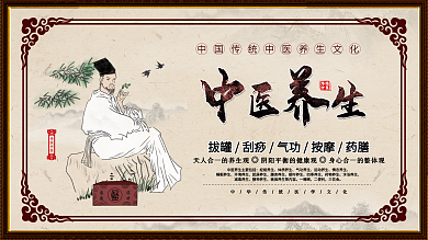 中医养生宣传展板