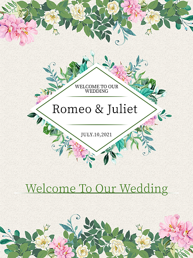 小清新白色婚礼