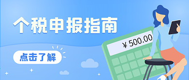 扁平风个税申报封面