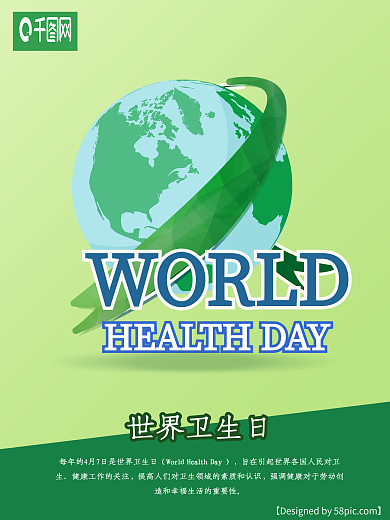 世界卫生日展板