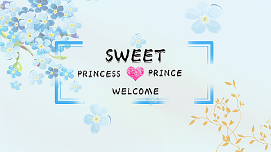 简约清新欧式婚礼背景展板