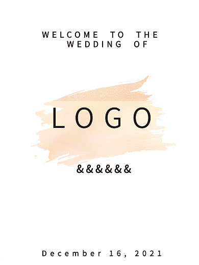 婚礼水牌展板婚礼指路牌