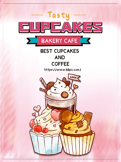 蛋糕海报 宣传 促销海报 生日聚会 糕点