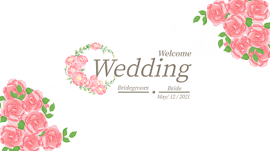 Wedding背景展板